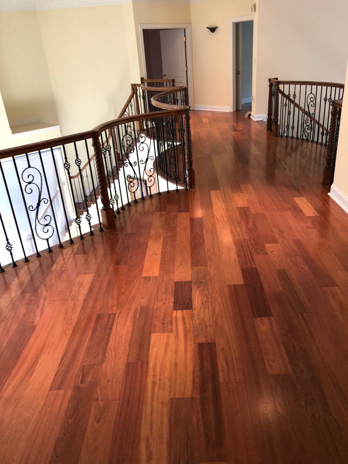 Brazilian cherry hardwood floor by F&E Flooring