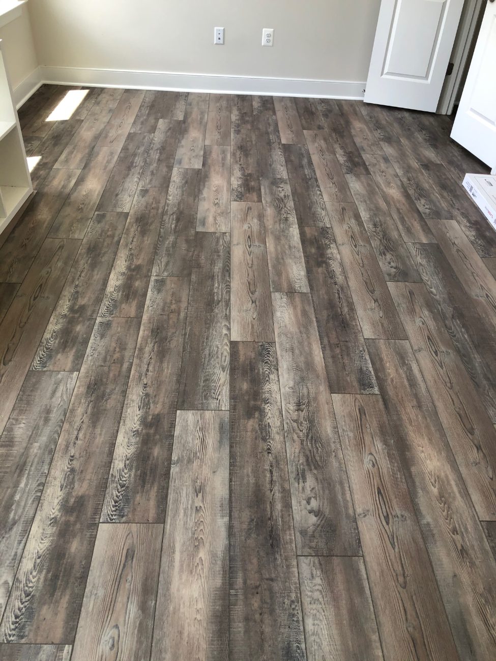 Rustic luxury vinyl plank flooring